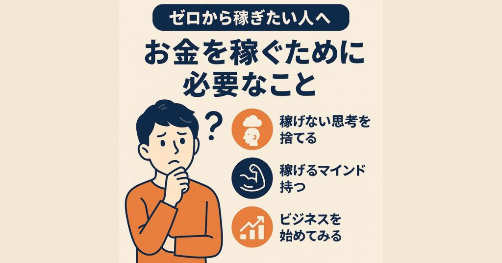本気で稼ぎたい人へ成功するための考え方のアイキャッチ画像